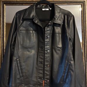 Women’s Faux Black Leather jacket